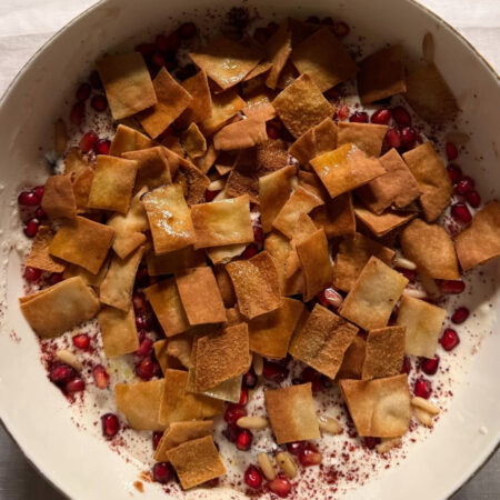 Aubergine Fatteh