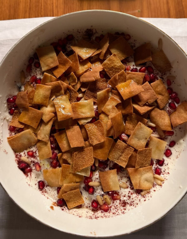 Aubergine Fatteh