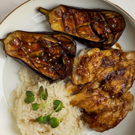 Teriyaki Chicken & Miso Eggplant