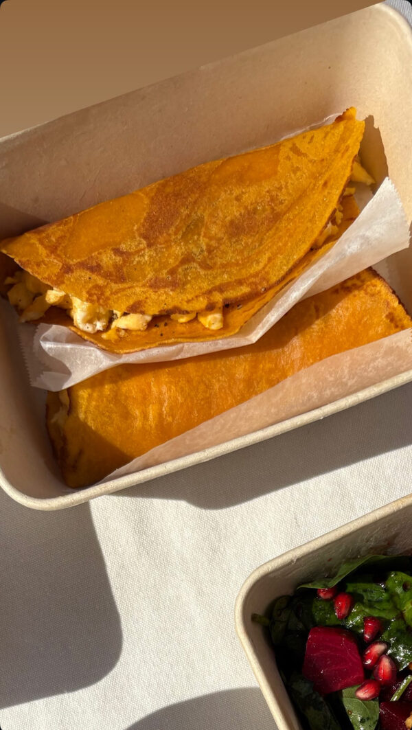 Sweet Potato Egg Wraps