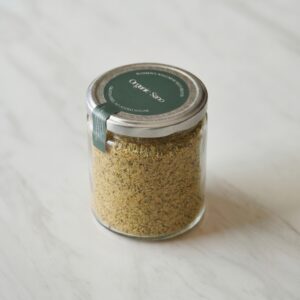 Organic Sano Women's Wellness Seed Blend jar on white marble